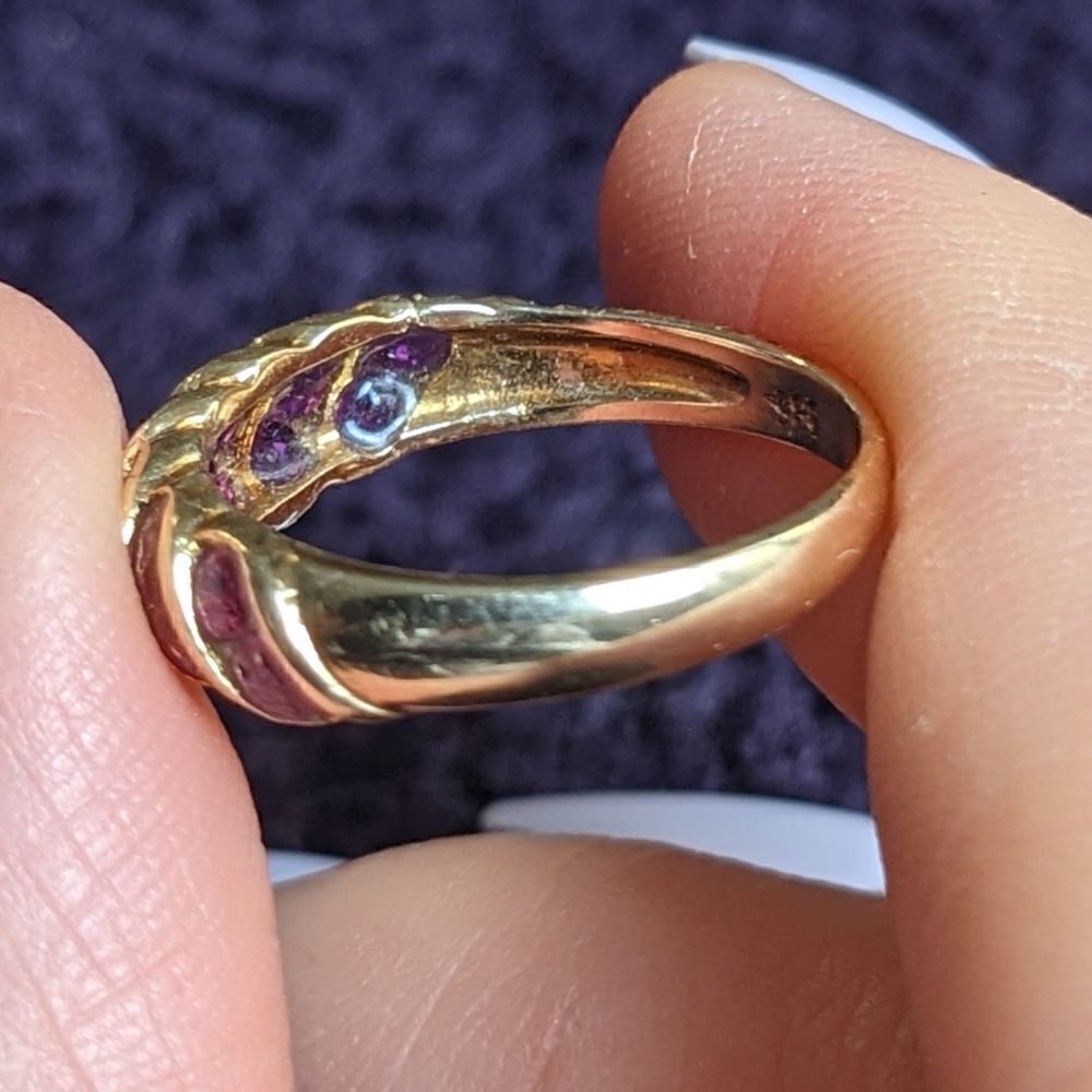 14k gold ruby band - Picture 6 of 7